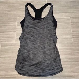 Lululemon heathered black on track tank